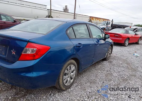 2012 Honda Civic Lx z USA, uszkodzony, nr VIN 2HGFB2F55CH510185